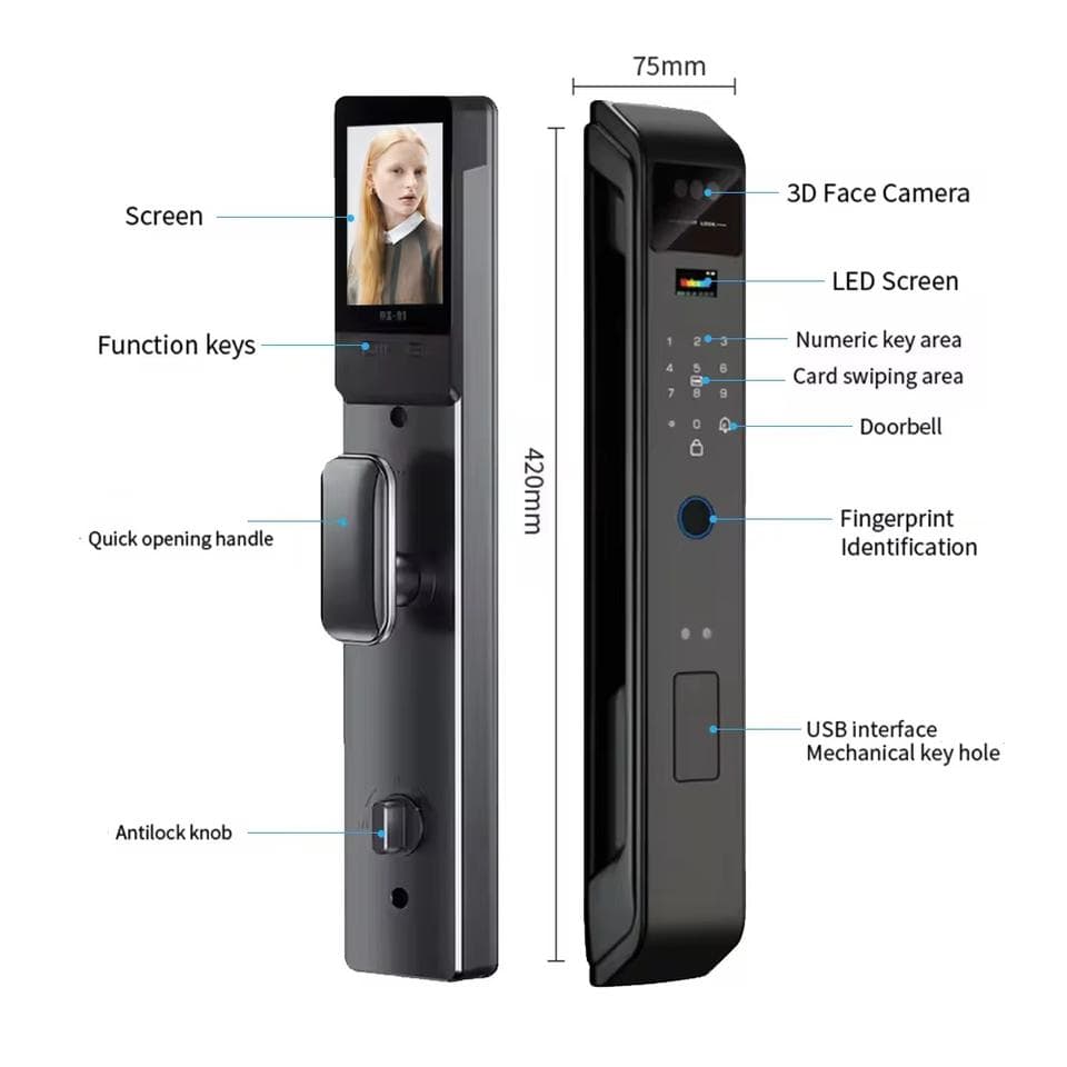 دستگیره هوشمند مدل XF30 تصویر 2