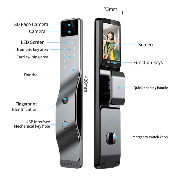 دستگیره هوشمند مدل F7 تصویر 8