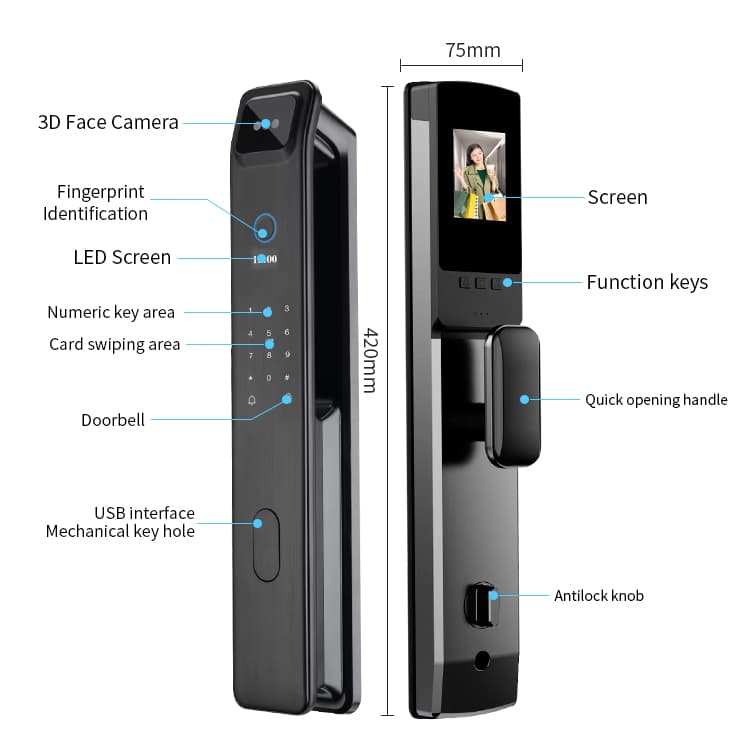 دستگیره هوشمند مدل RY09 تصویر 9